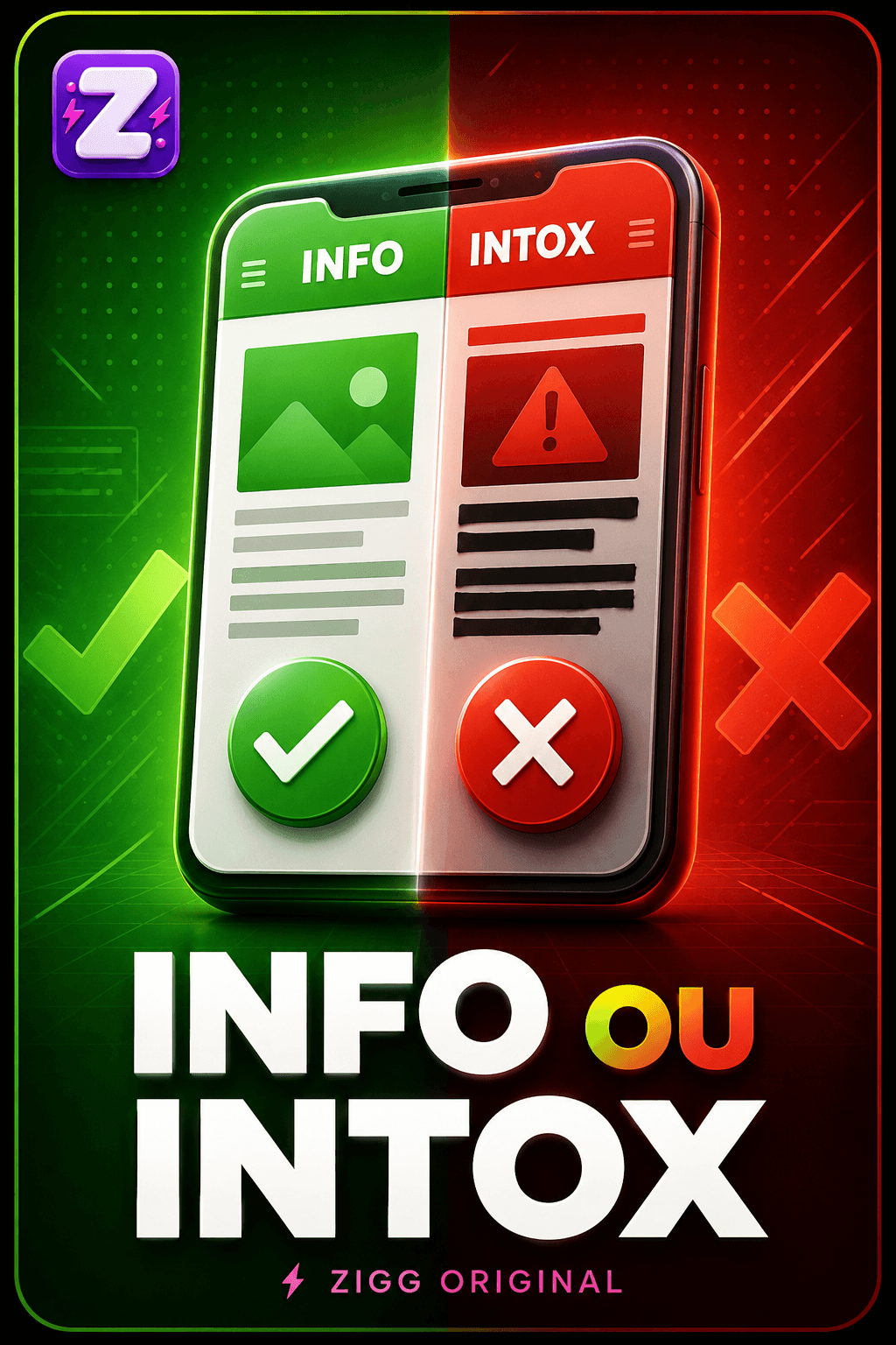 Illustration de Info ou Intox